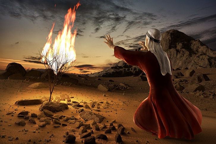 Mojżesz i płonący krzew